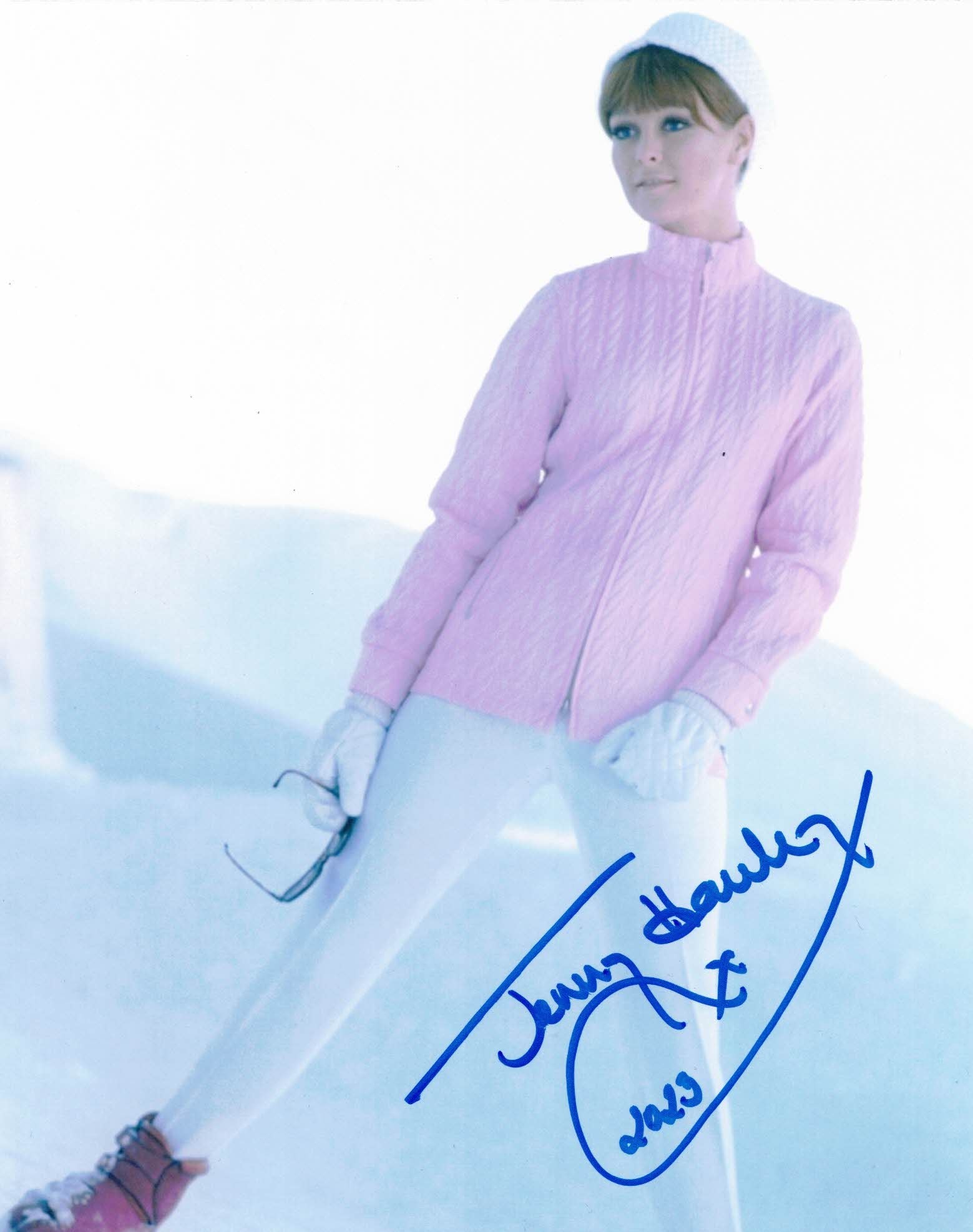 JENNY HANLEY - Blofelds Angels of Death in On Her Majestys Secret Service  hand signed 10 x 8 photo