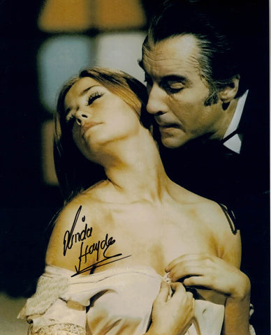 LINDA HAYDEN - Alice Hargood in Taste The Blood Of Dracula - hand signed 10 x 8 photo