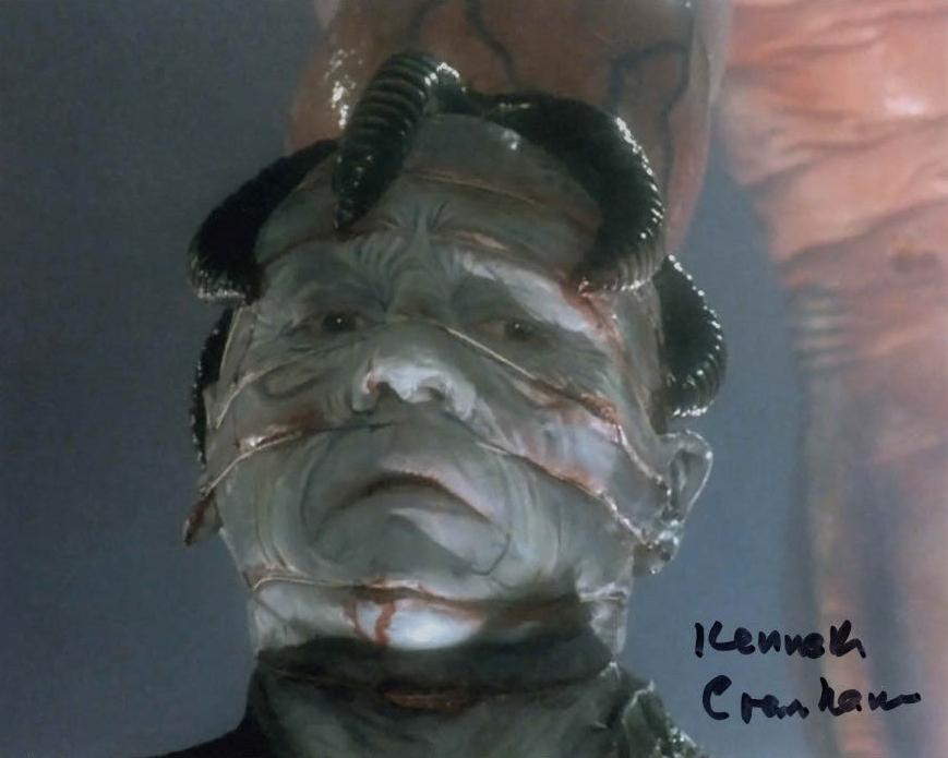 KENNETH CRANHAM - Channard Cenobite in Hellraiser 2 Hellbound - hand signed 10 x 8 photo