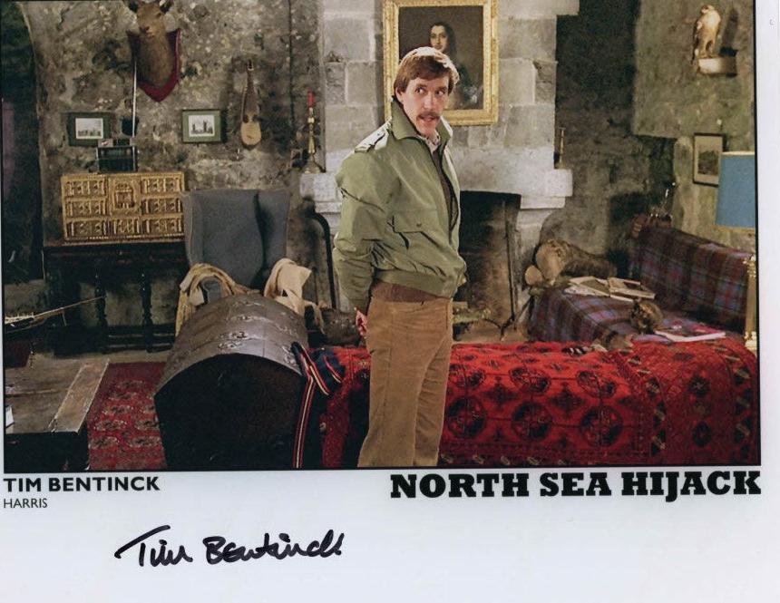TIM BENTINCK - Harris in North Sea Hijack-  hand signed 10 x 8 photo