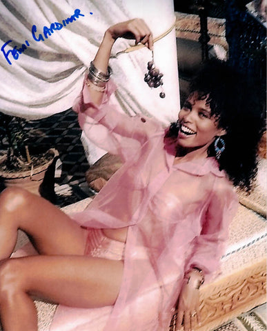 FEMI GARDNER- Harem girl in The Living Daylights James Bond - hand signed 10 x 8 photo