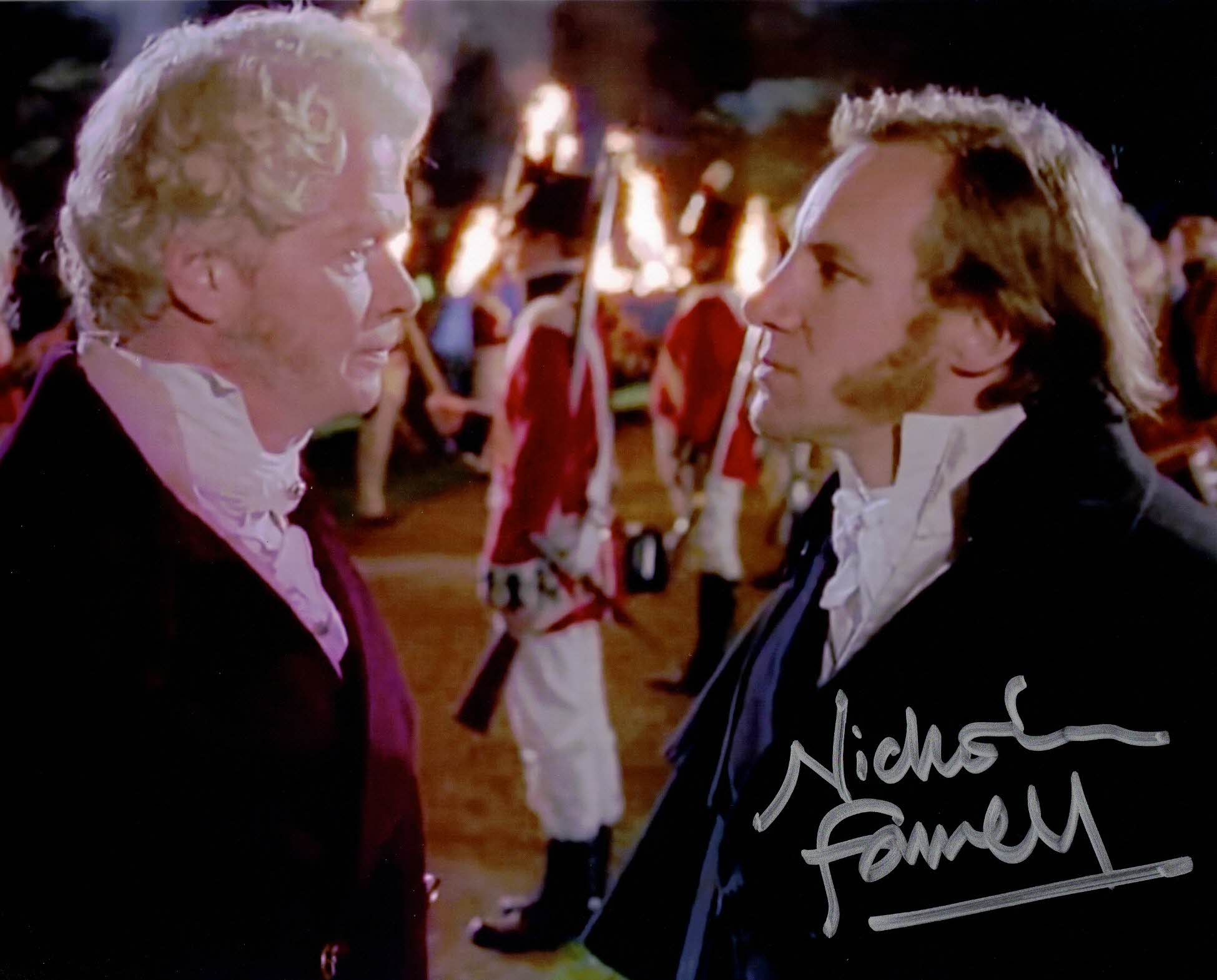 Nicholas Farrell NICHOLAS FARRELL - Lord Fenner in Sharpe's Regiment - hand signed 10 x ...