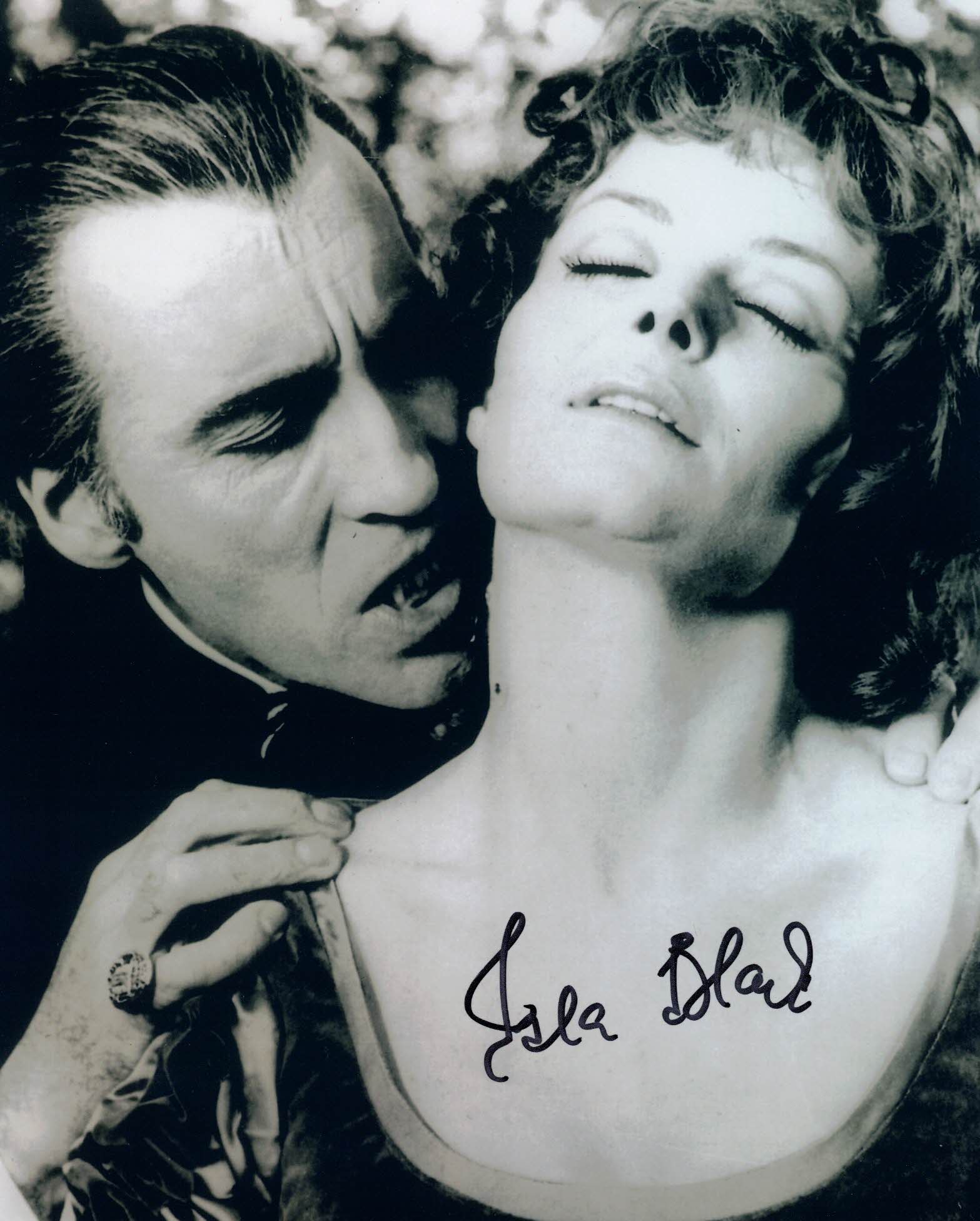 ISLA BLAIR  Lucy Paxton in Taste the Blood of Dracula- hand signed 10 x 8 photo