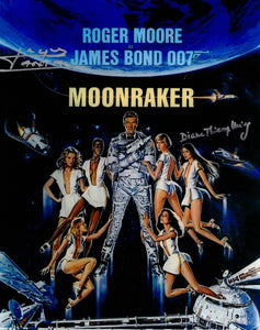 JACQUES MARTIAL & DIANE THIERRY - MIEG -Drax's people from Moonraker, James Bond Double hand signed 10 x 8 photo