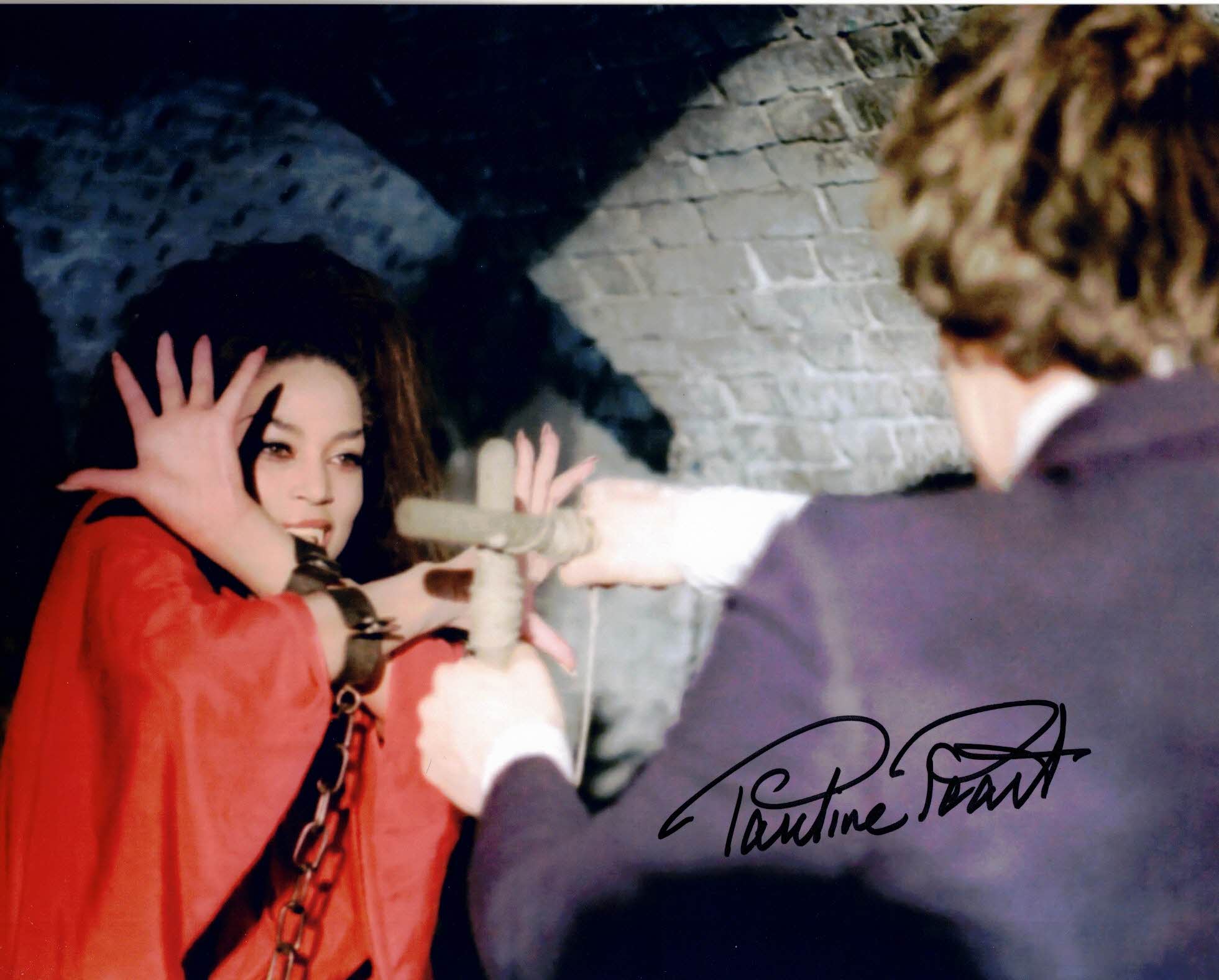 PAULINE PEART - Vampire Girl in The Satanic Rites of Dracula-   hand signed 10 x 8 photo