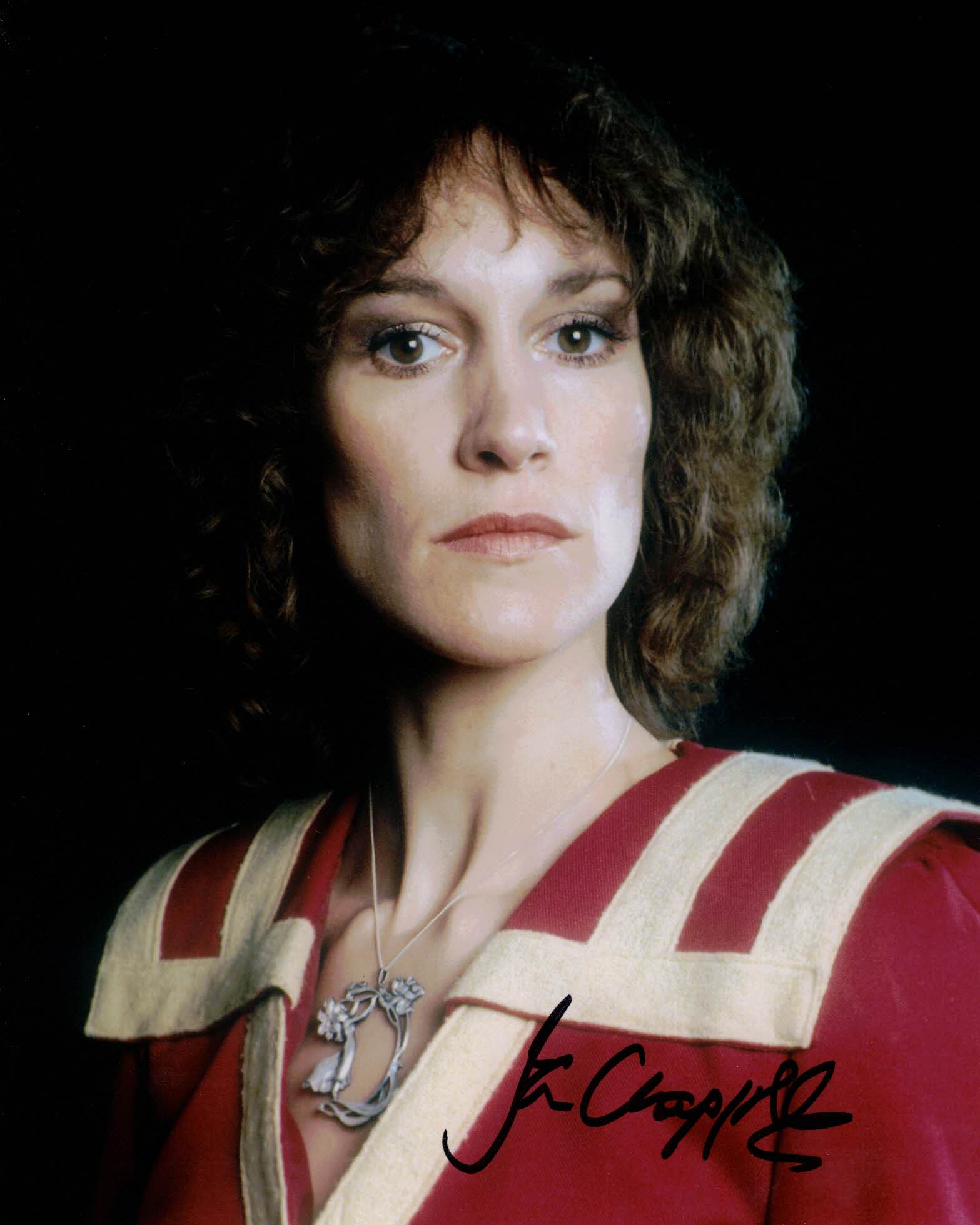 JAN CHAPPELL- Cally in Blake's 7 hand signed 10 x 8  photo
