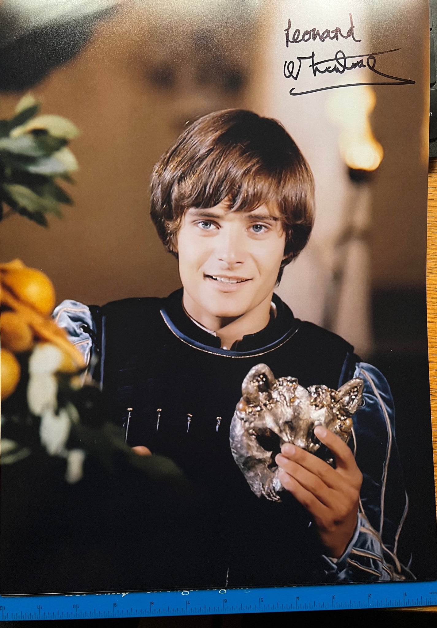 LEONARD WHITING - Romeo in Zeffirelli's Romeo &  Juliet hand signed 16 x 12 photo