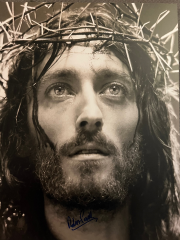 ROBERT POWELL - Jesus Christ in Jesus of Nazareth hand signed 16 x 12 large photo