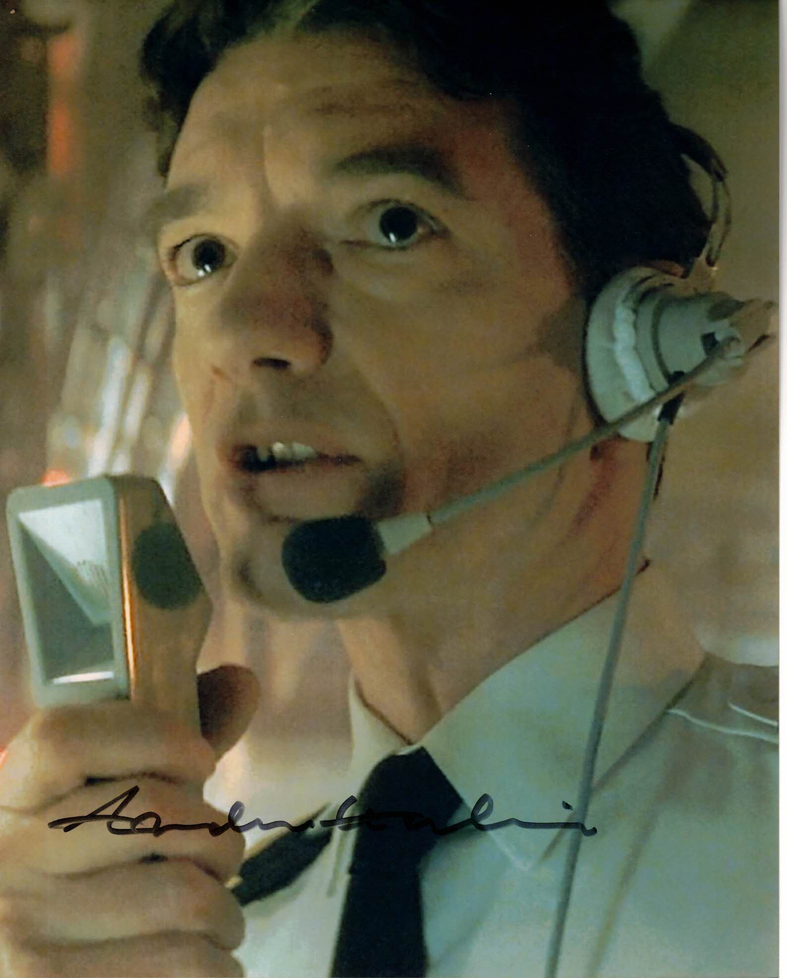 ANDREW HAWKINS - Ltd Cdr Peter Hume HMS Devonshire in James Bond Tomorrow Never Dies- hand signed 10 x 8  photo