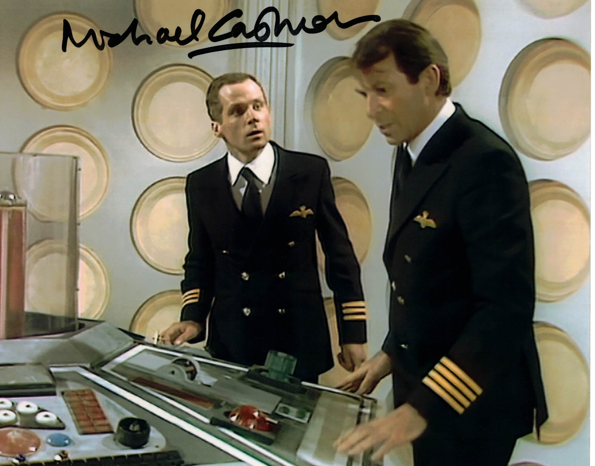 MICHAEL CASHMAN - First Office Andrew Bilton in Doctor Who - Time Flight  - hand signed 10 x 8  photo