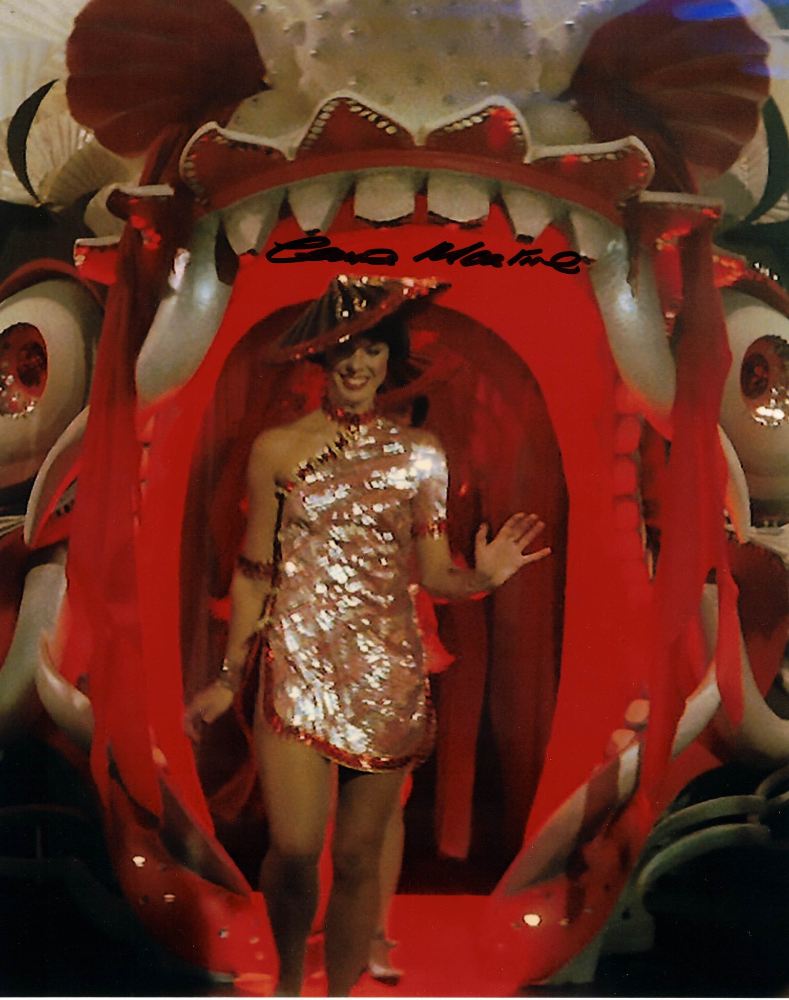 GAYNA MARTINE - Club Obi Wan Dancer Indiana Jones & The Temple Of Doom - hand signed 10 x 8 photo