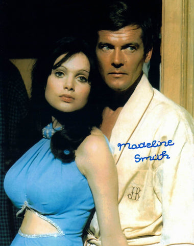 MADELINE SMITH - Miss Caruso in Live & Let Die James Bond - hand signed 10 x 8 photo