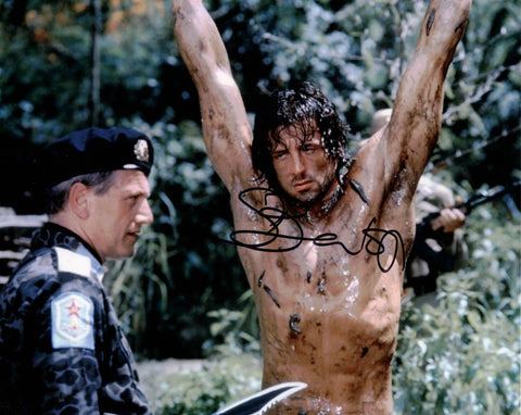 STEVEN BERKOFF - Podovsky in Rambo, First Blood Part 2- hand signed 10 x 8 photo