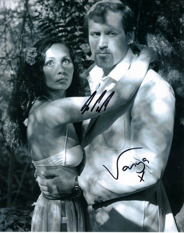 VANYA SEAGER (Pool Girl) & GREG POWELL (Henchman) James Bond -  For Your Eyes Only - double hand signed 10 x 8 photo
