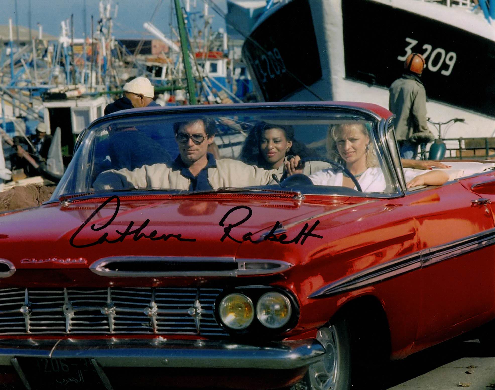 CATHERINE RABETT - Liz in The Living Daylights hand signed 10 x 8 photo
