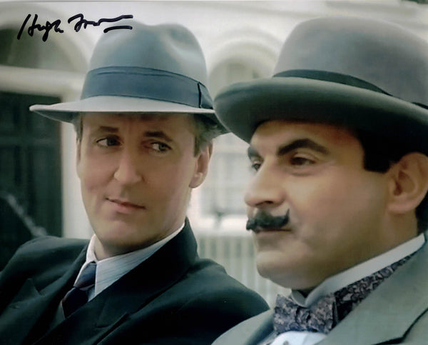 HUGH FRASER - Hastings in Poirot hand signed 10 x 8 photo