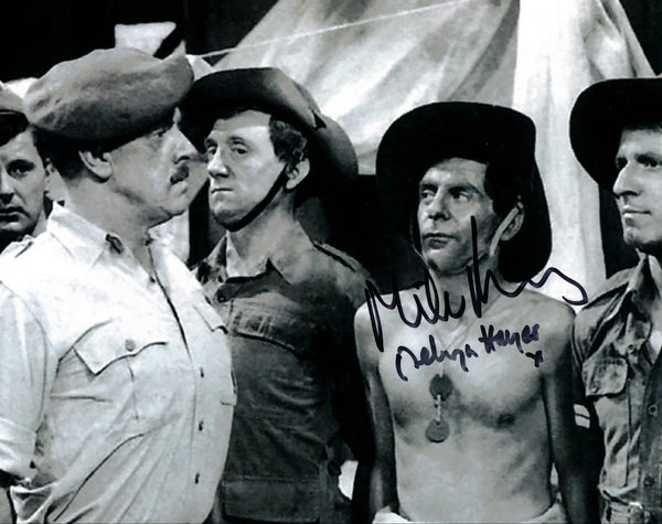 MELVYN HAYES, MIKE KINSEY, - It Ain't Half Hot Mum - double  hand signed 10 x 8 photo