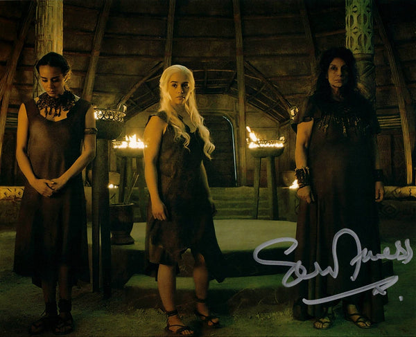 SOUAD FARESS - High Priestess in Game of Thrones - hand  signed 10 x 8 photo