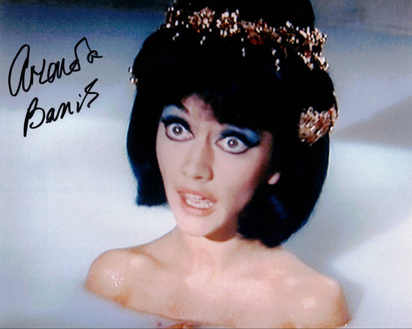 AMANDA BARRIE - Cleo in Carry On Cleo  hand signed 10 x 8 photo