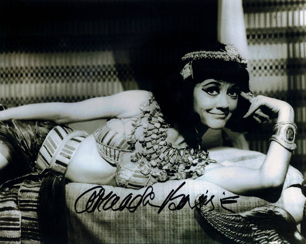 AMANDA BARRIE - Cleo in Carry On Cleo  hand signed 10 x 8 photo