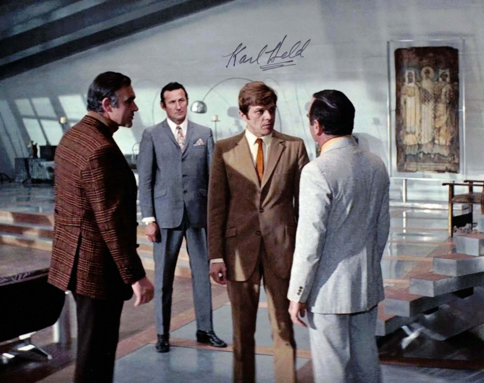 KARL HELD - Agent in Diamonds Are Forever - James Bond - hand signed 10 x 8 photo