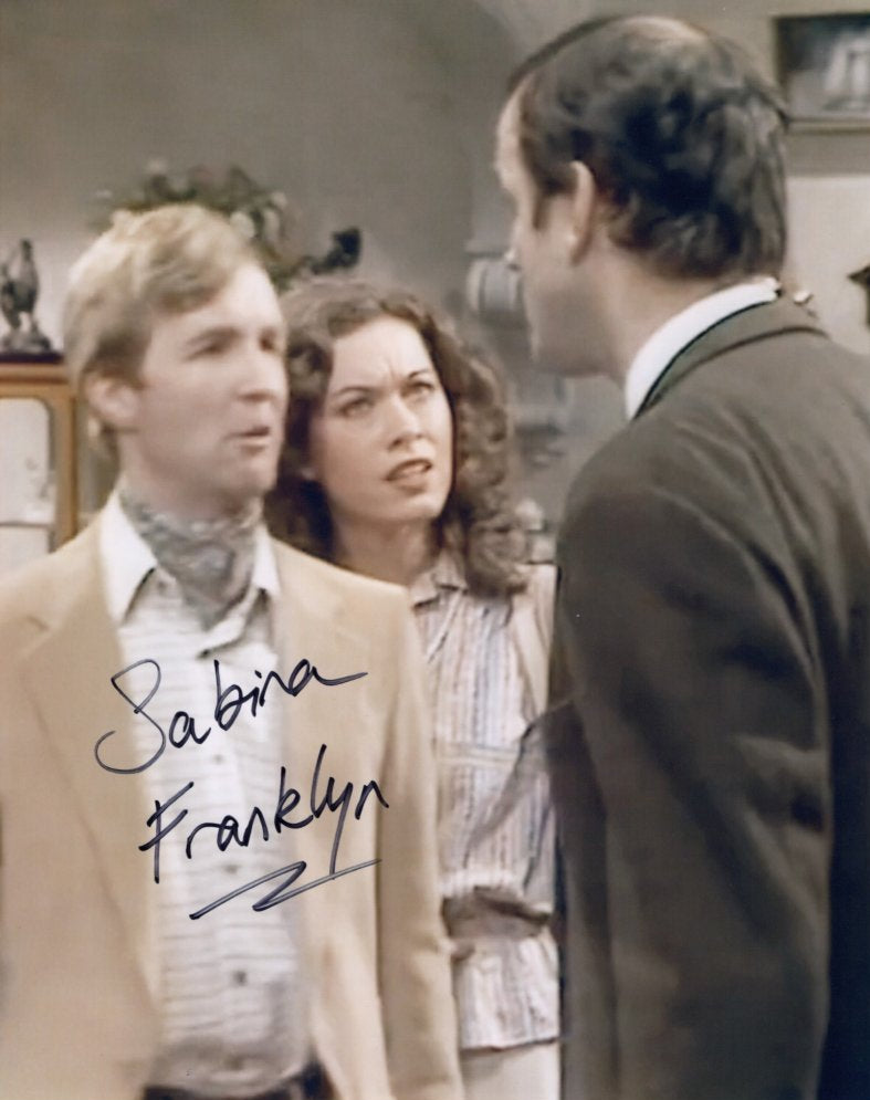 SABINA FRANKLYN  - Quentina in Fawlty Towers- hand signed 10 x 8 photo