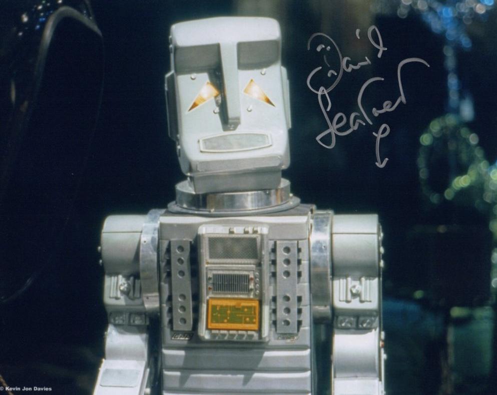 DAVID LEARNER - Marvin The Paranoid Android - Hitchhikers  Guide To The Galaxy  hand signed 10 x 8 photo