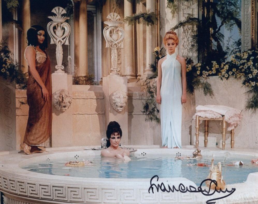 FRANCESCA ANNIS - Eiras in Cleopatra -  hand signed 10 x 8 photo