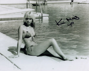KIM MILLS - Pool Girl in  James Bond - For Your Eyes Only hand signed 10 x 8 photo