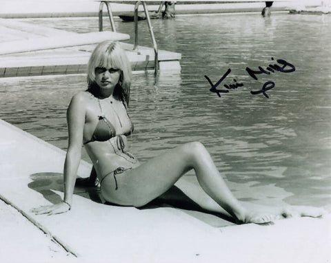 KIM MILLS - Pool Girl in  James Bond - For Your Eyes Only hand signed 10 x 8 photo