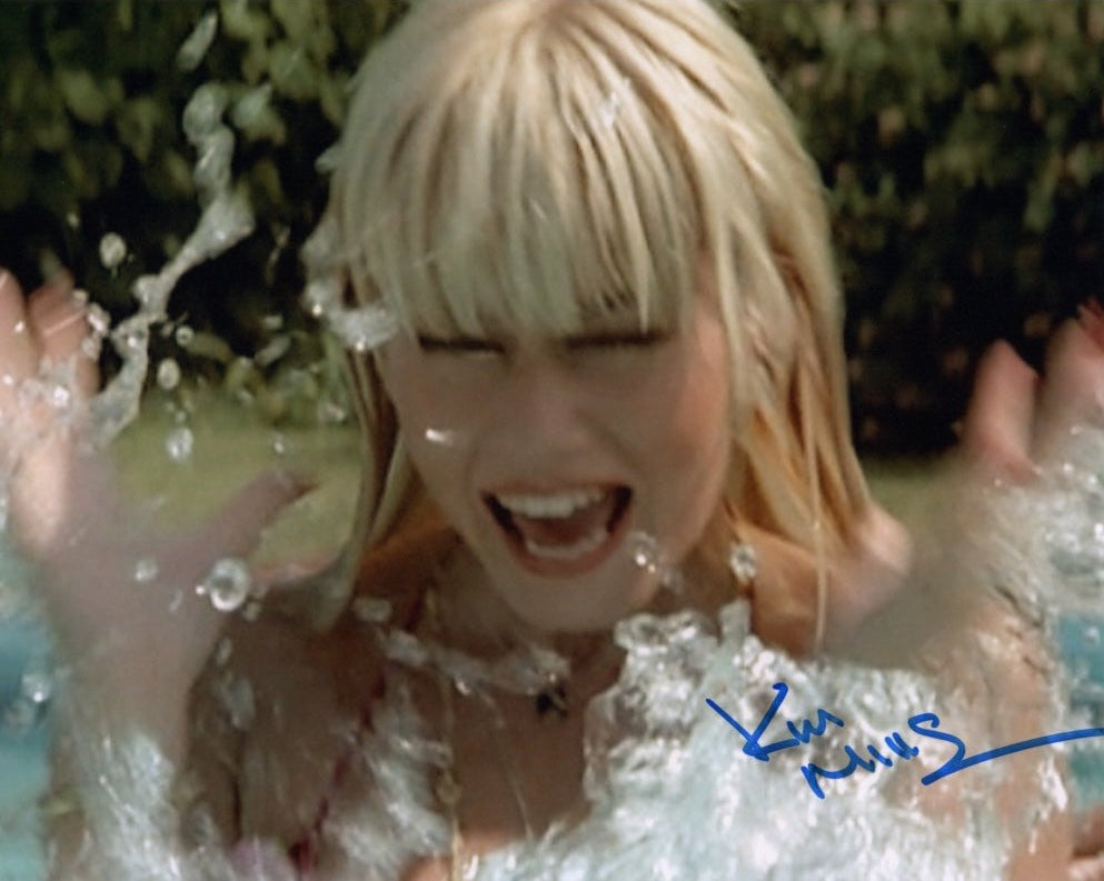 KIM MILLS - Pool Girl in  James Bond - For Your Eyes Only hand signed 10 x 8 photo