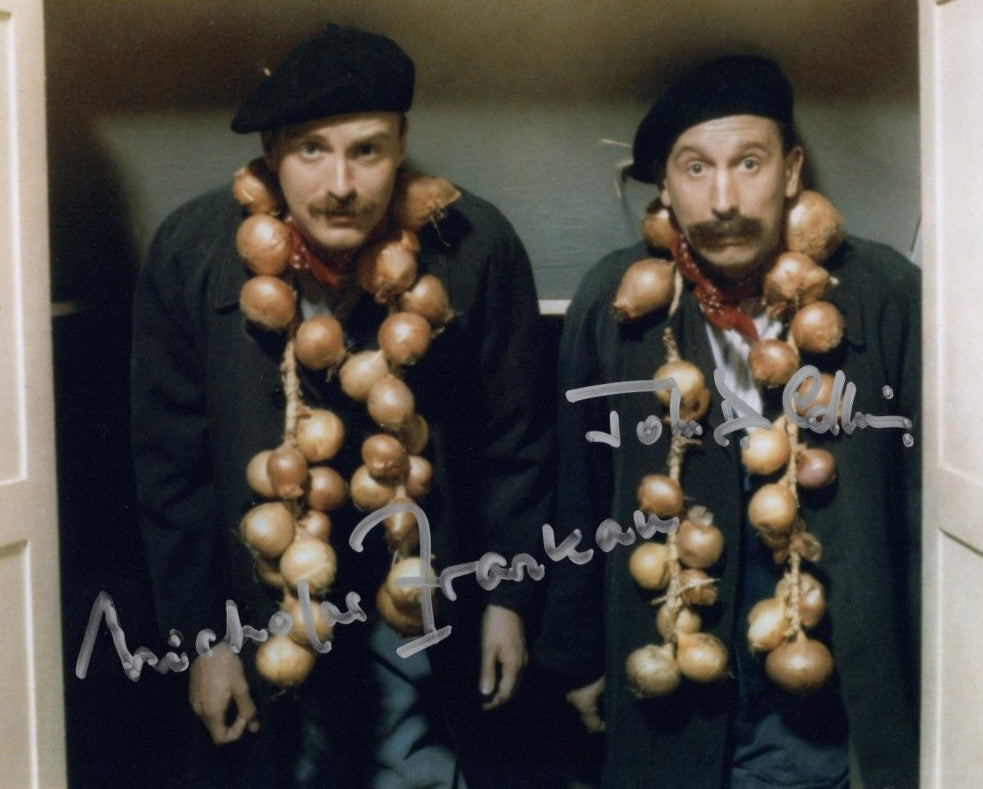 NICHOLAS FRANKAU & JOHN D COLLINS - Fairfax and Carstairs in Allo, Allo - double hand signed 10 x 8 photo