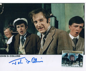 JOHN D COLLINS - student in Dracula Has Risen From The Grave - hand signed 10 x 8 photo