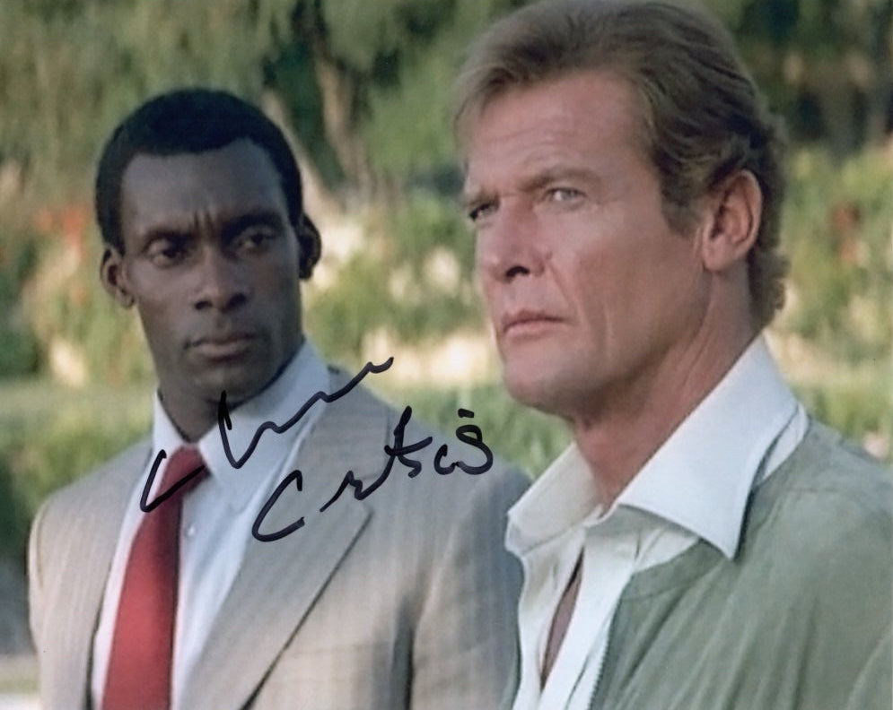 CLIVE CURTIS - Gonzalez James Bond - in For Your Eyes Only hand signed 10 x 8 photo