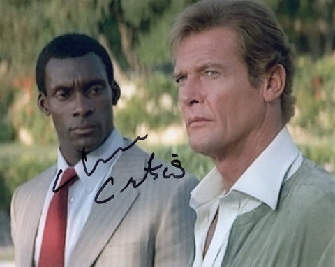 CLIVE CURTIS - Gonzalez James Bond - in For Your Eyes Only hand signed 10 x 8 photo