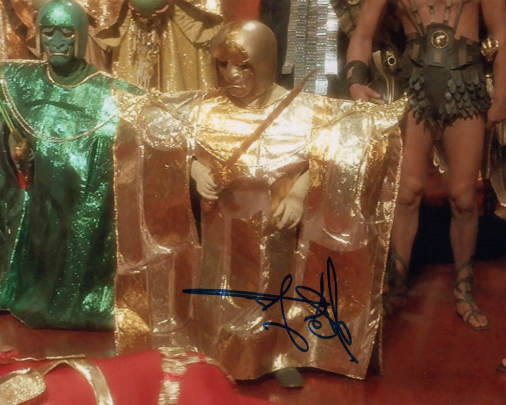RUSTY GOFFE - Dwarf in Flash Gordon - hand signed 10 x 8 photo