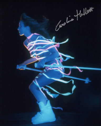 CAROLINE HALLETT - Title sequence girl  in James Bond A View To A Kill hand signed 10 x 8 photo (Copy)