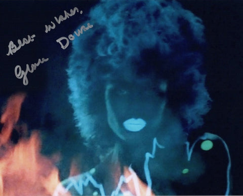 GLORIA DOUSE - Title sequence girl  in James Bond A View To A Kill hand signed 10 x 8 photo