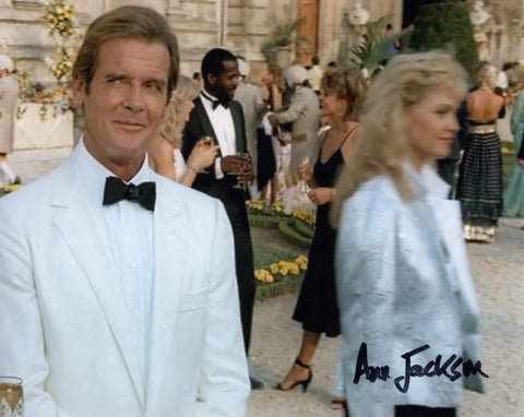 ANN JACKSON - Party girl in A View To A Kill - James Bond hand signed 10 x 8 photo