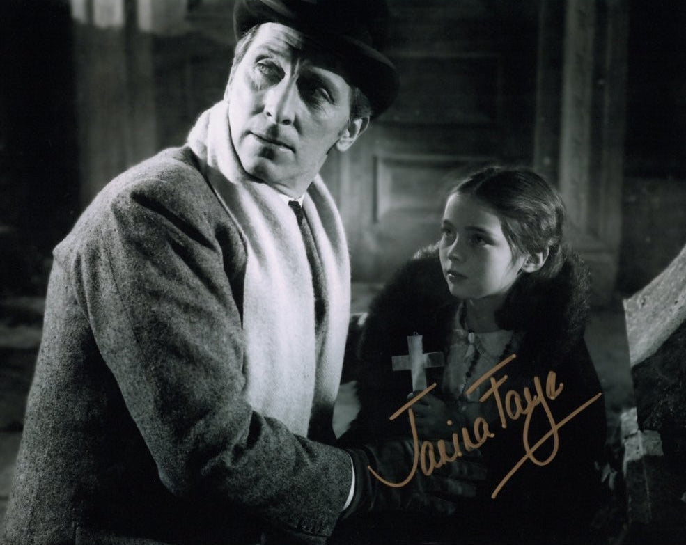 JANINA FAYE- Tania in Hammer's Dracula (1958) hand signed 10 x 8 photo