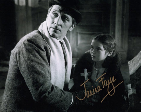 JANINA FAYE- Tania in Hammer's Dracula (1958) hand signed 10 x 8 photo