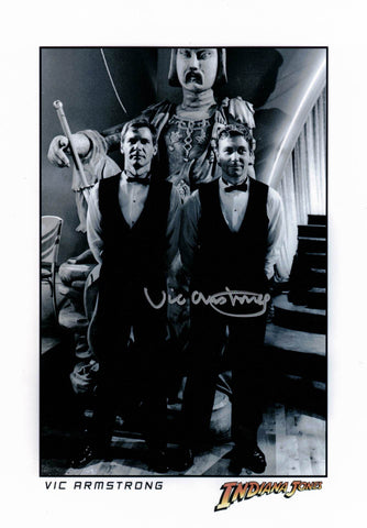 VIC ARMSTRONG - Stunt double for Indiana Jones - hand signed 10 x 8 photo