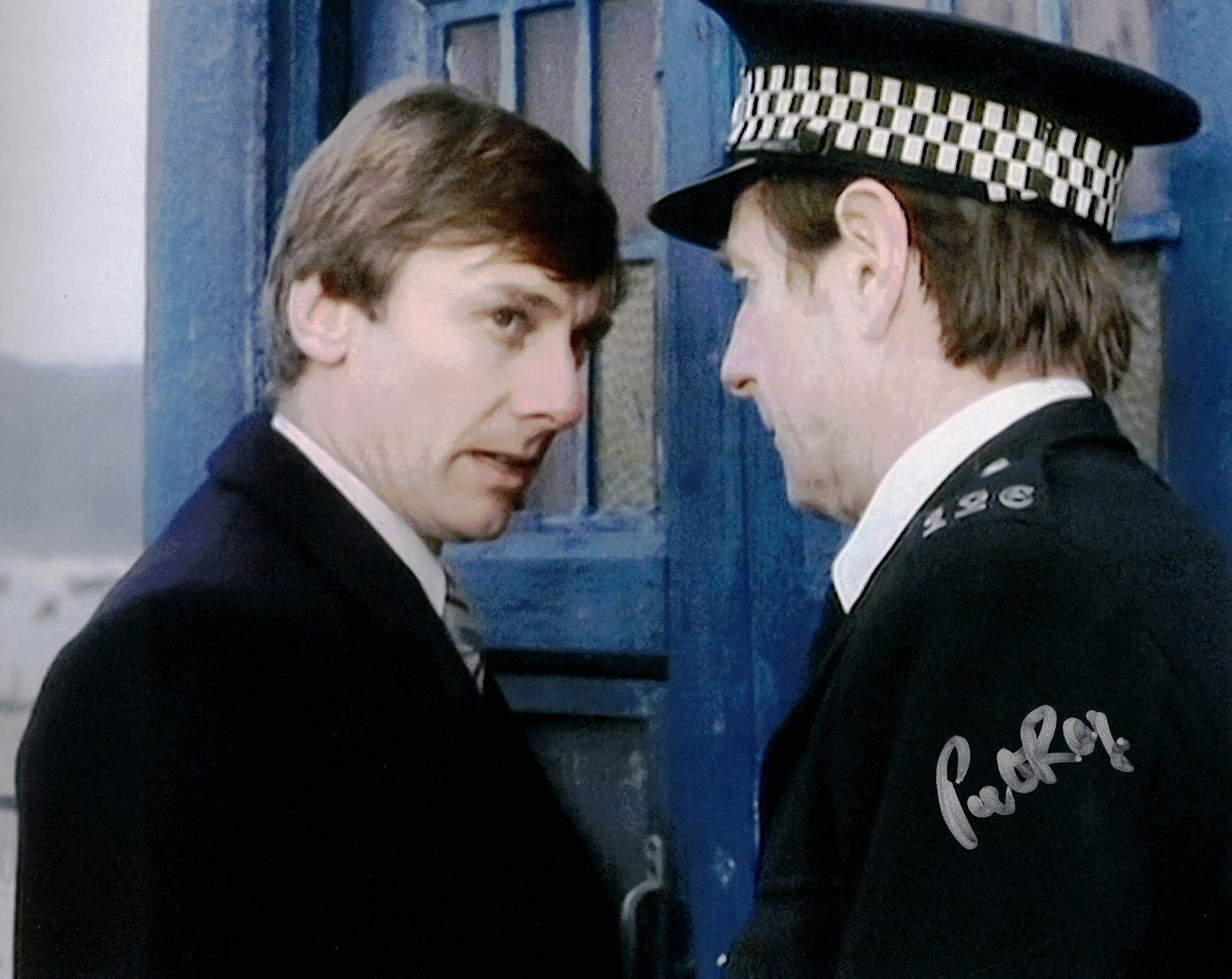 PETER ROY - Policeman - Doctor Who - Logopolis - hand signed 10 x 8 photo