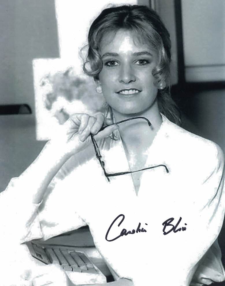 CAROLINE BLISS - Miss Moneypenny in James Bond - The Living Daylights and Licence To Kill hand singed 10 x 8 photo