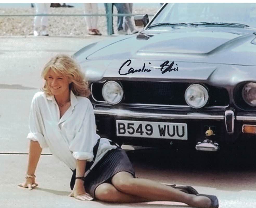 CAROLINE BLISS - Miss Moneypenny in James Bond - The Living Daylights and Licence To Kill hand singed 10 x 8 photo