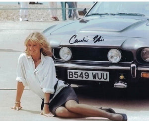 CAROLINE BLISS - Miss Moneypenny in James Bond - The Living Daylights and Licence To Kill hand singed 10 x 8 photo
