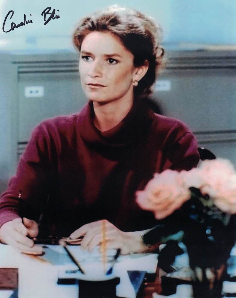 CAROLINE BLISS - Miss Moneypenny in James Bond - The Living Daylights and Licence To Kill hand singed 10 x 8 photo