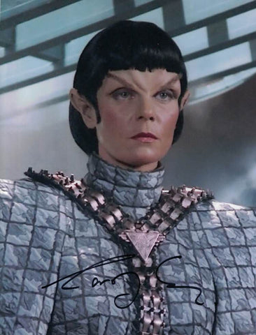 CAROLYN SEYMOUR - Sub-Commander Taris TNG: "Contagion" hand signed 10 x 8 photo