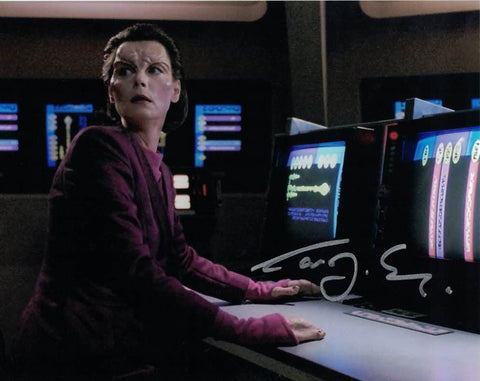 CAROLYN SEYMOUR - Mirasta Yale TNG: "First Contact" hand signed 10 x 8 photo