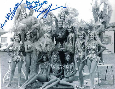 OCTOPUSSY GIRLS signed x 3 Marie-Elise Grepne, Janine Andrews and Safira Afzal hand signed 10 x 8 photo